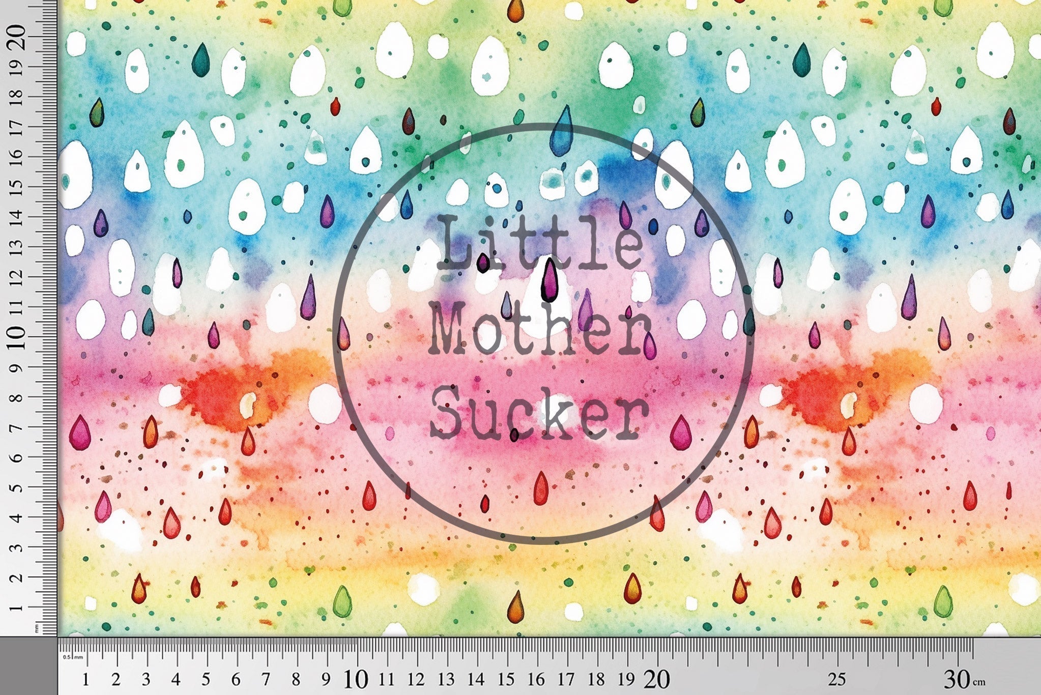 Frottee Jersey "Watercolor Rain" 0,5 m Lager