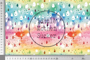 Frottee Jersey "Watercolor Rain" 0,5 m Lager