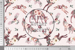 Lade das Bild in den Galerie-Viewer, Supersoft Premium BIO French Terry "Flowerdeer" Rose linen 0,5 m
