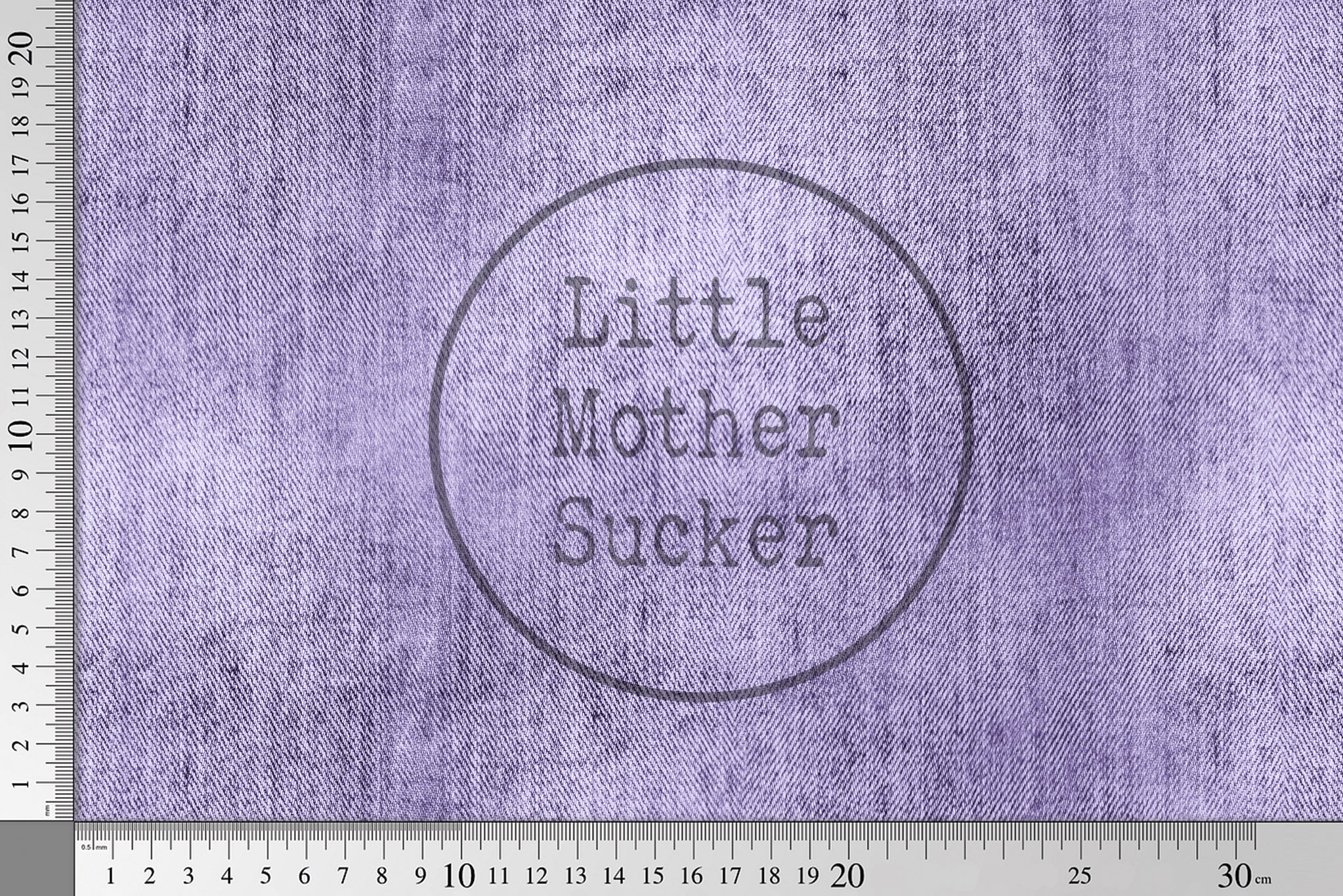 Premium BIO French Terry "Jeansoptik" lavender 0,5 m