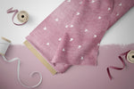 Lade das Bild in den Galerie-Viewer, Premium BIO French Terry "Jeansoptik" Candy Herzchen 0,5 m
