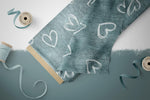 Lade das Bild in den Galerie-Viewer, Design "Jeansoptik LMS Herzen Denim" 0,5 m
