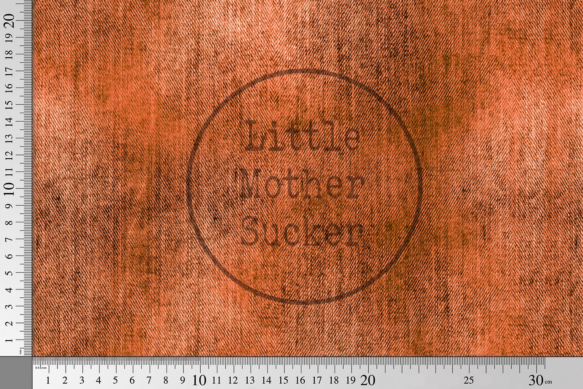 Premium BIO French Terry "Jeansoptik" Terra Cotta 0,5 m