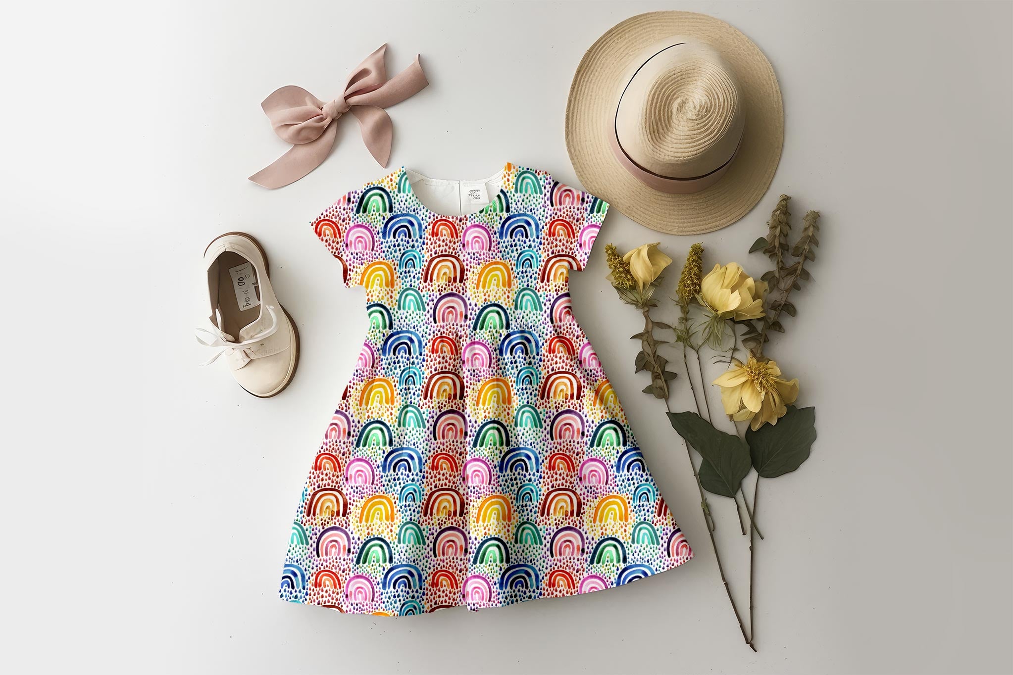 Supersoft Premium Jersey "Rainy Rainbows" 0,5 m