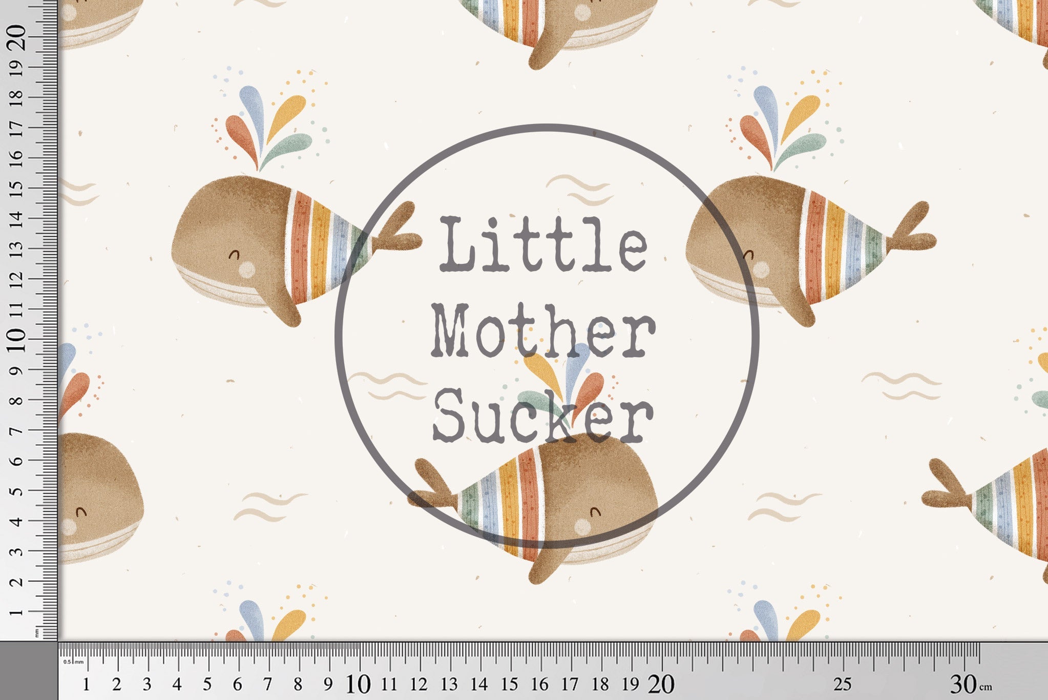 Lycra UV50+ "Keiko" whale off white 0,5 m Lager