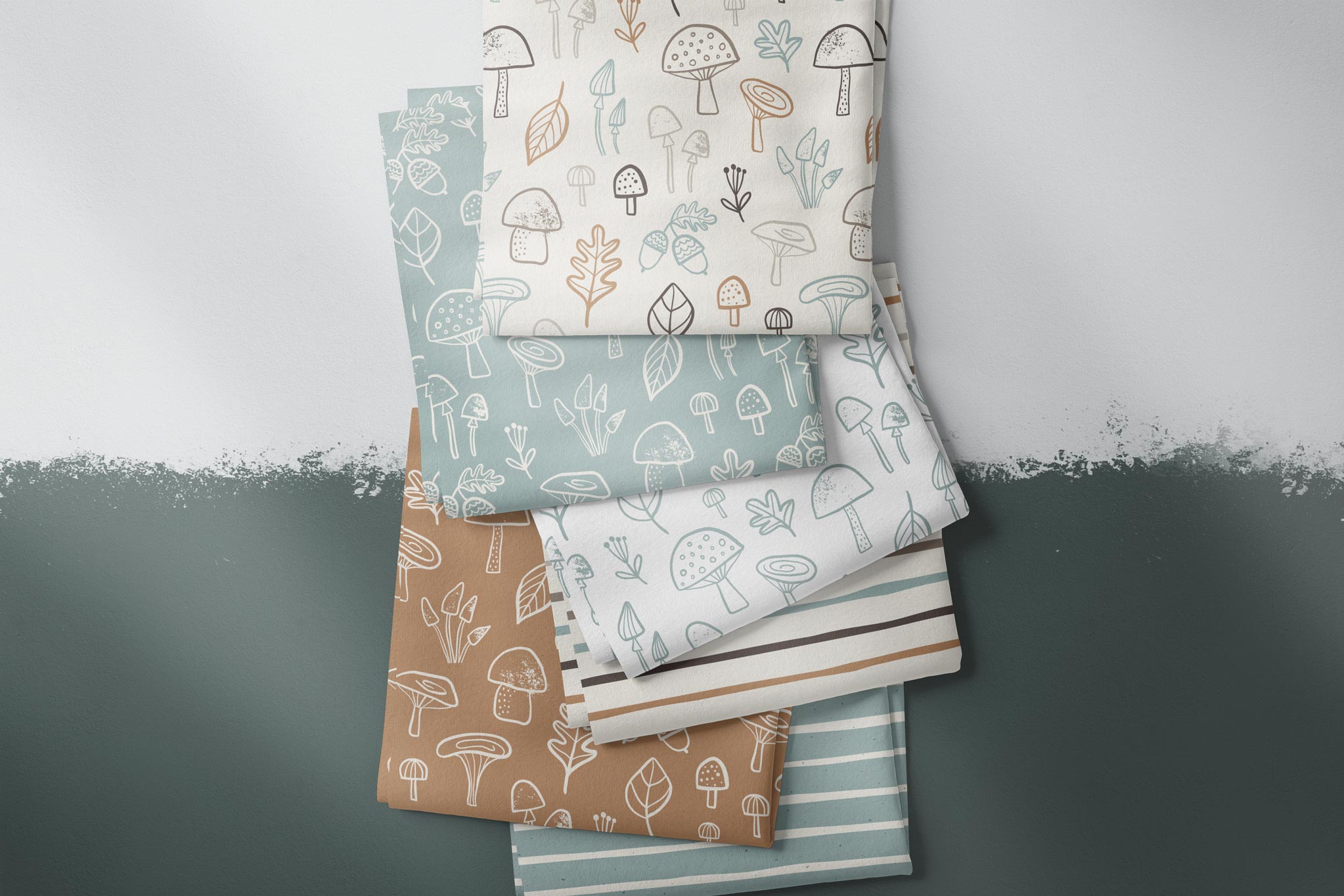 Supersoft Premium BIO Jersey "Feeling Mushy" Pilze Farbe 0,5 m