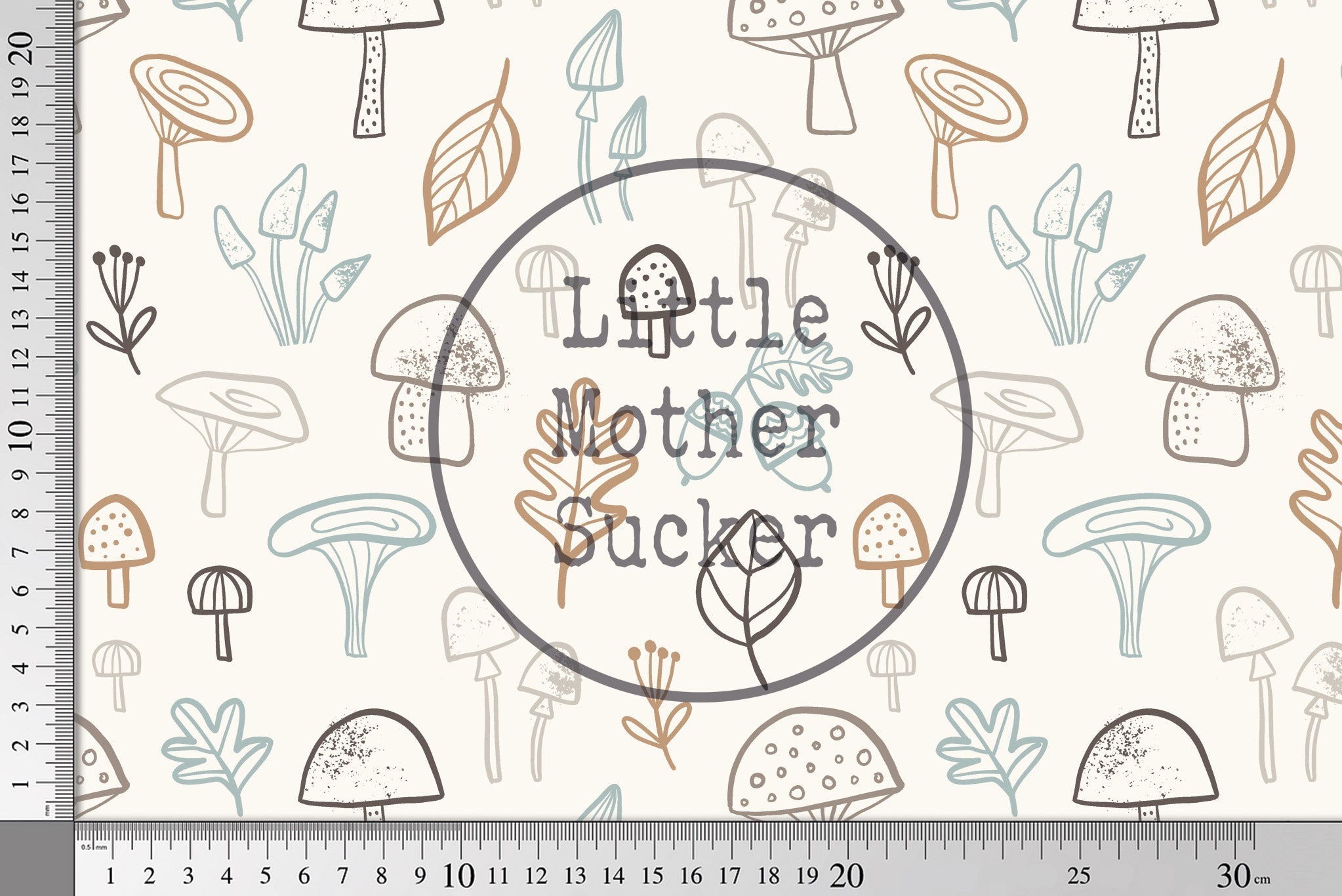 Supersoft Premium BIO Jersey "Feeling Mushy" Pilze Farbe 0,5 m