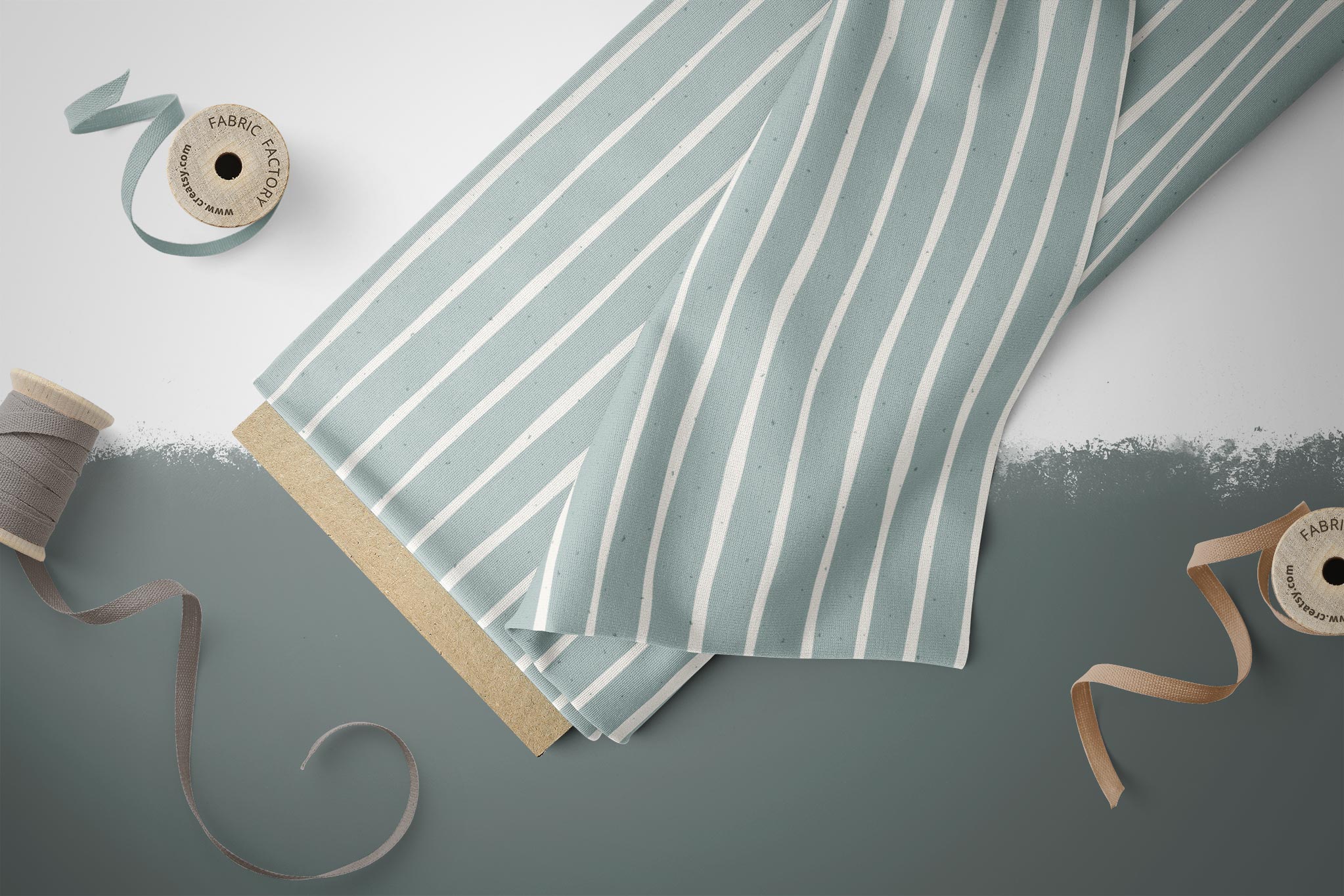 Supersoft Premium BIO Jersey "Feeling Mushy" Streifen Mint 0,5 m