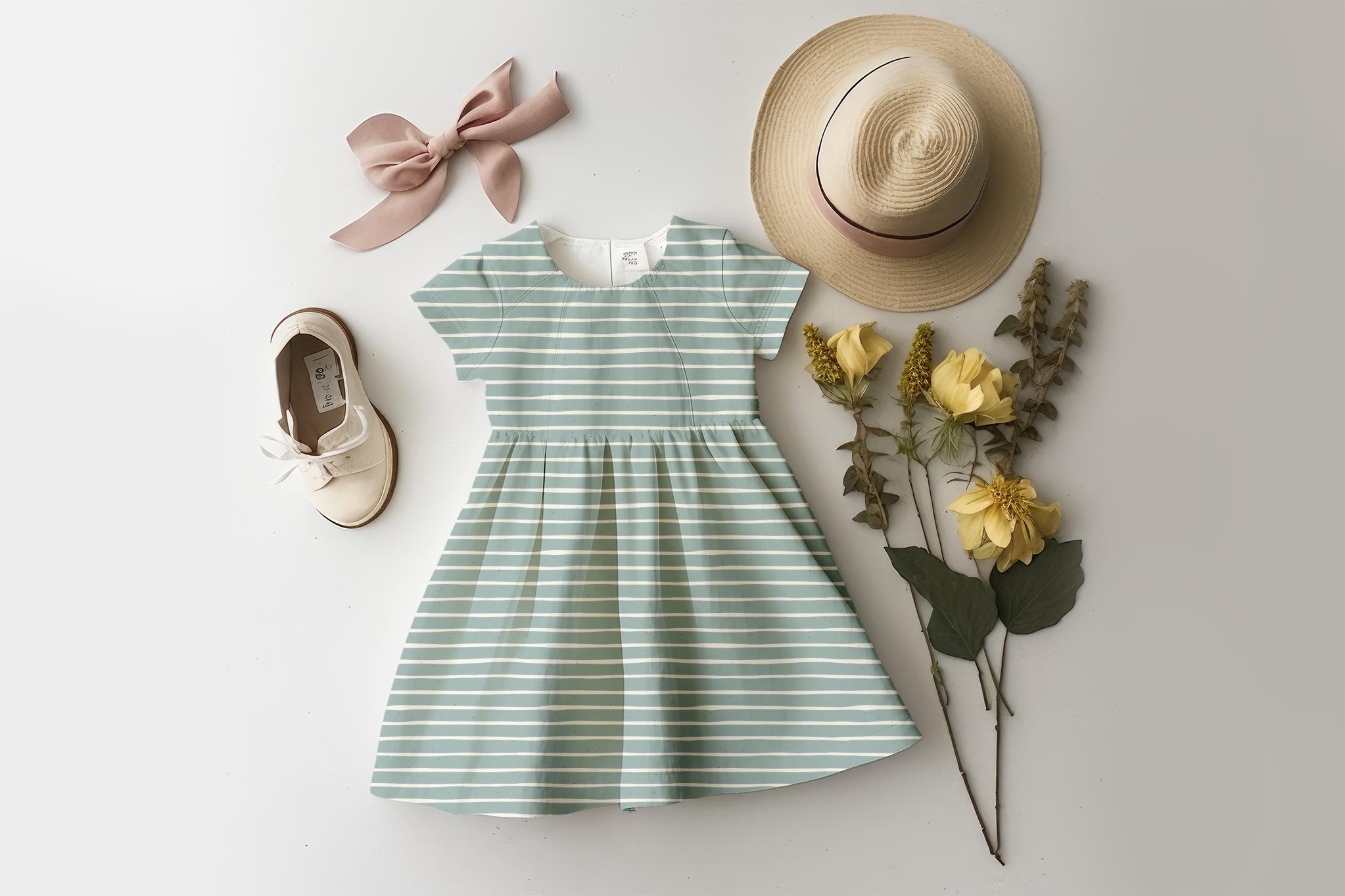 Supersoft Premium BIO Jersey "Feeling Mushy" Streifen Mint 0,5 m