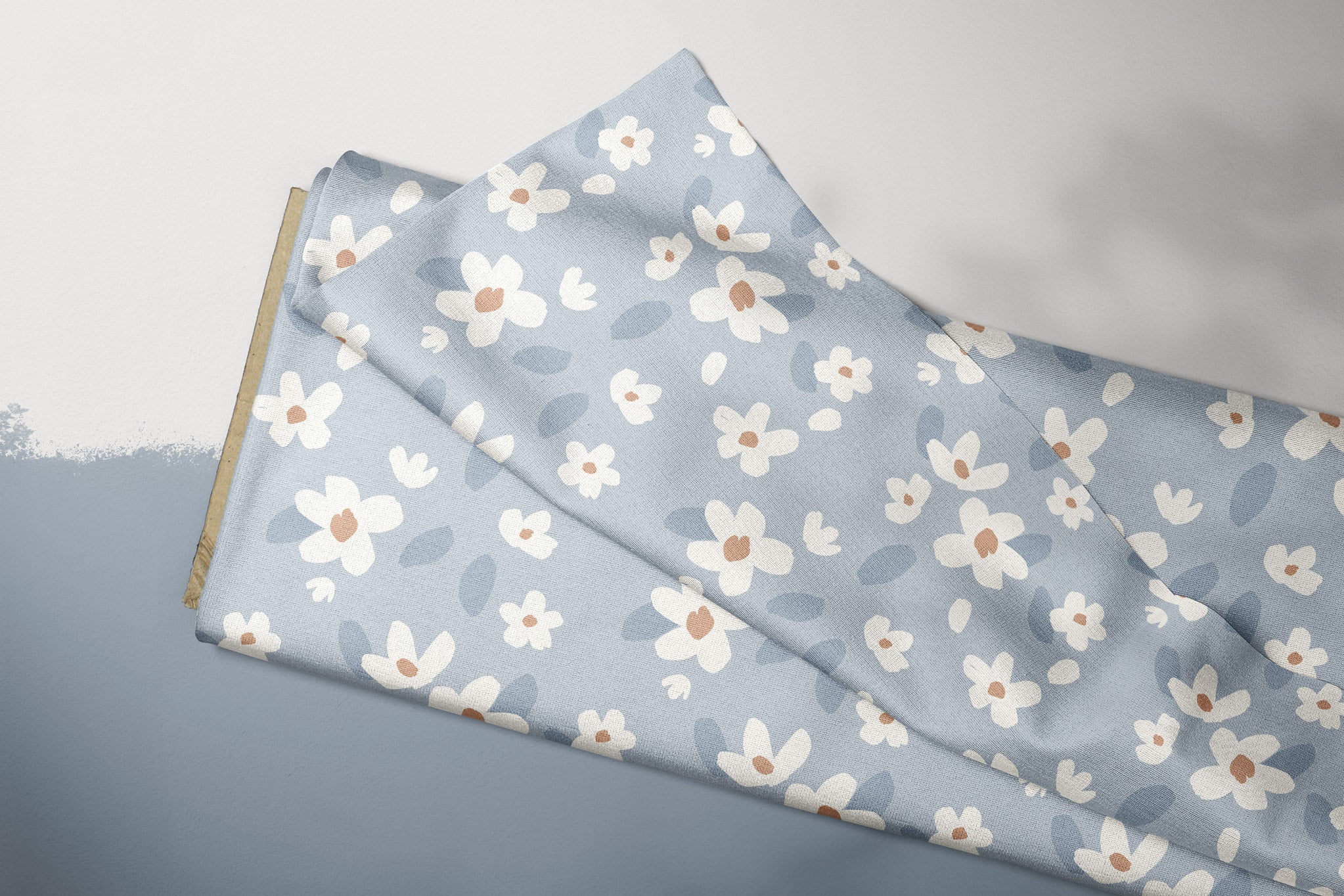 Supersoft Premium Jersey "Oopsie Daisy" blue groß 0,5 m