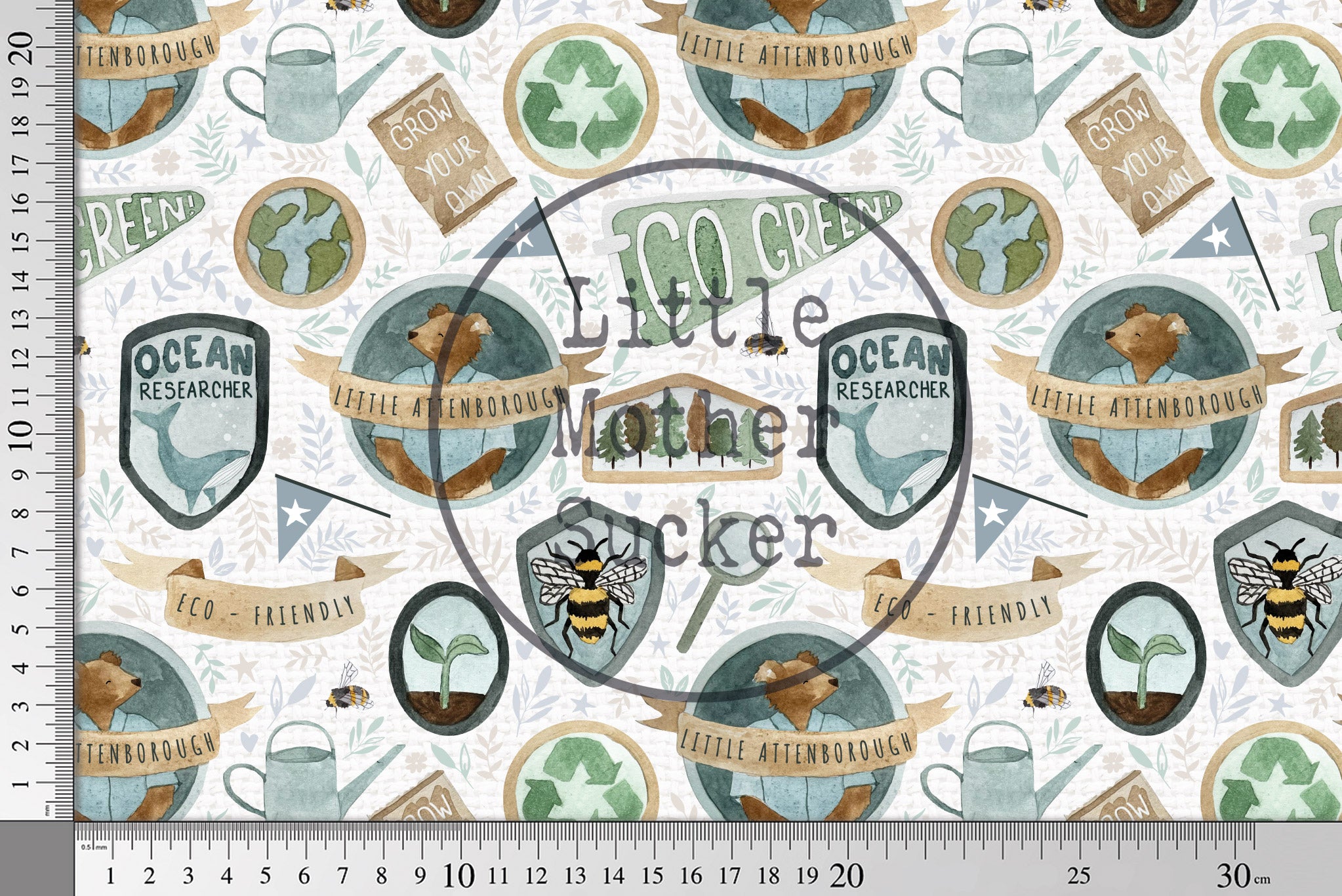 Reste Paket "Nummer 037" 4 x 0,5 m BIO French Terry