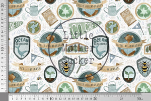 Reste Paket "Nummer 037" 4 x 0,5 m BIO French Terry