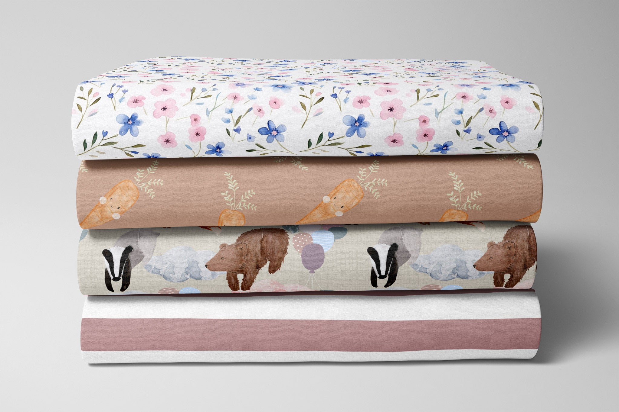 Reste Paket "Nummer 038" 4 x 0,5 m BIO French Terry