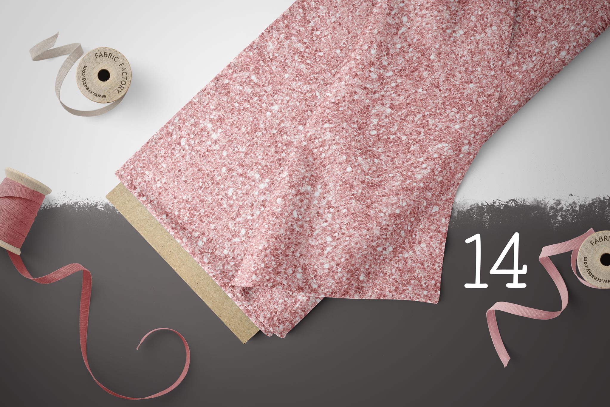 Lycra "Fluffy Fluff" Glitter pink 0,5 m