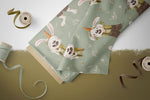 Lade das Bild in den Galerie-Viewer, Supersoft Premium French Terry &quot;Einhorn Hase&quot; Hase 0,5 m B-Ware
