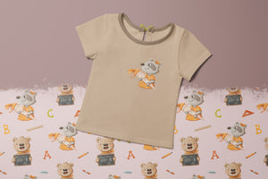 Bügelbild "Schulkind Collection" Waschbär