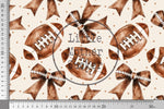 Lade das Bild in den Galerie-Viewer, Supersoft Premium Jersey "Footballs and Bows" 0,5 m
