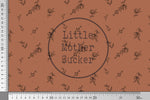 Lade das Bild in den Galerie-Viewer, Supersoft Premium Jersey &quot;Delicate Flowers&quot; rust 0,5 m
