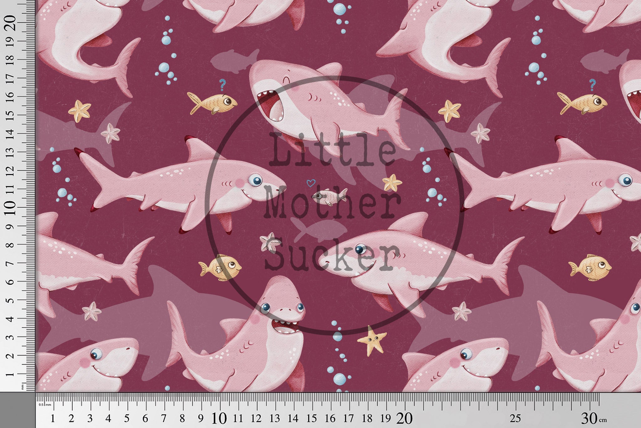 Lycra UV50+ "Sharky" Pink 0,5 m Lager