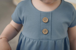 Jersey Stahlblau 0,1 m