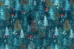 Lade das Bild in den Galerie-Viewer, Premium BIO French Terry &quot;Magical Forest&quot; klein 0,7 m Rest
