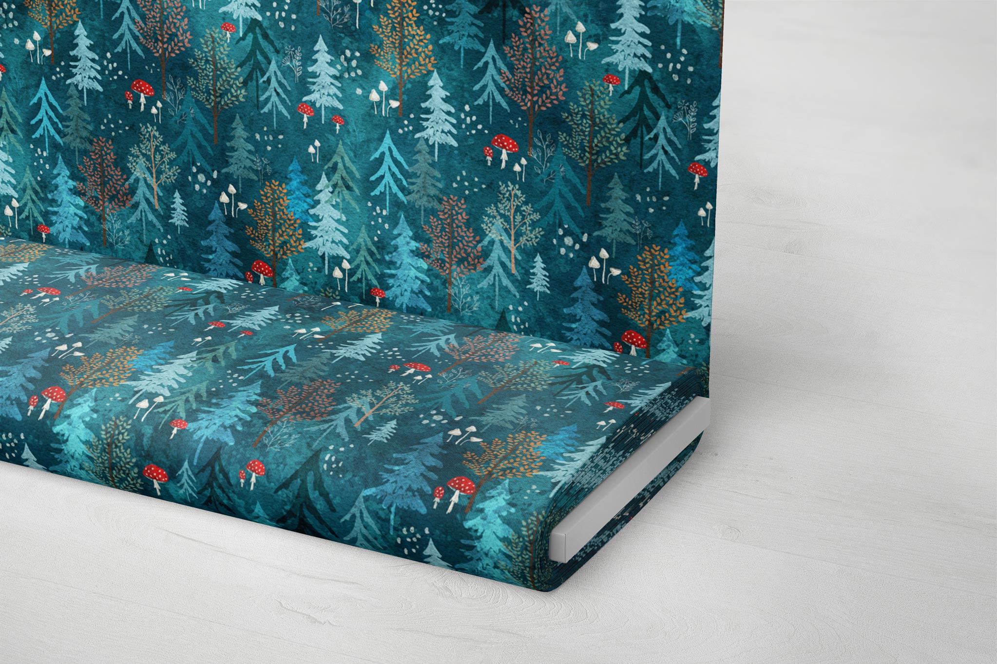 Premium BIO French Terry "Magical Forest" klein 0,7 m Rest
