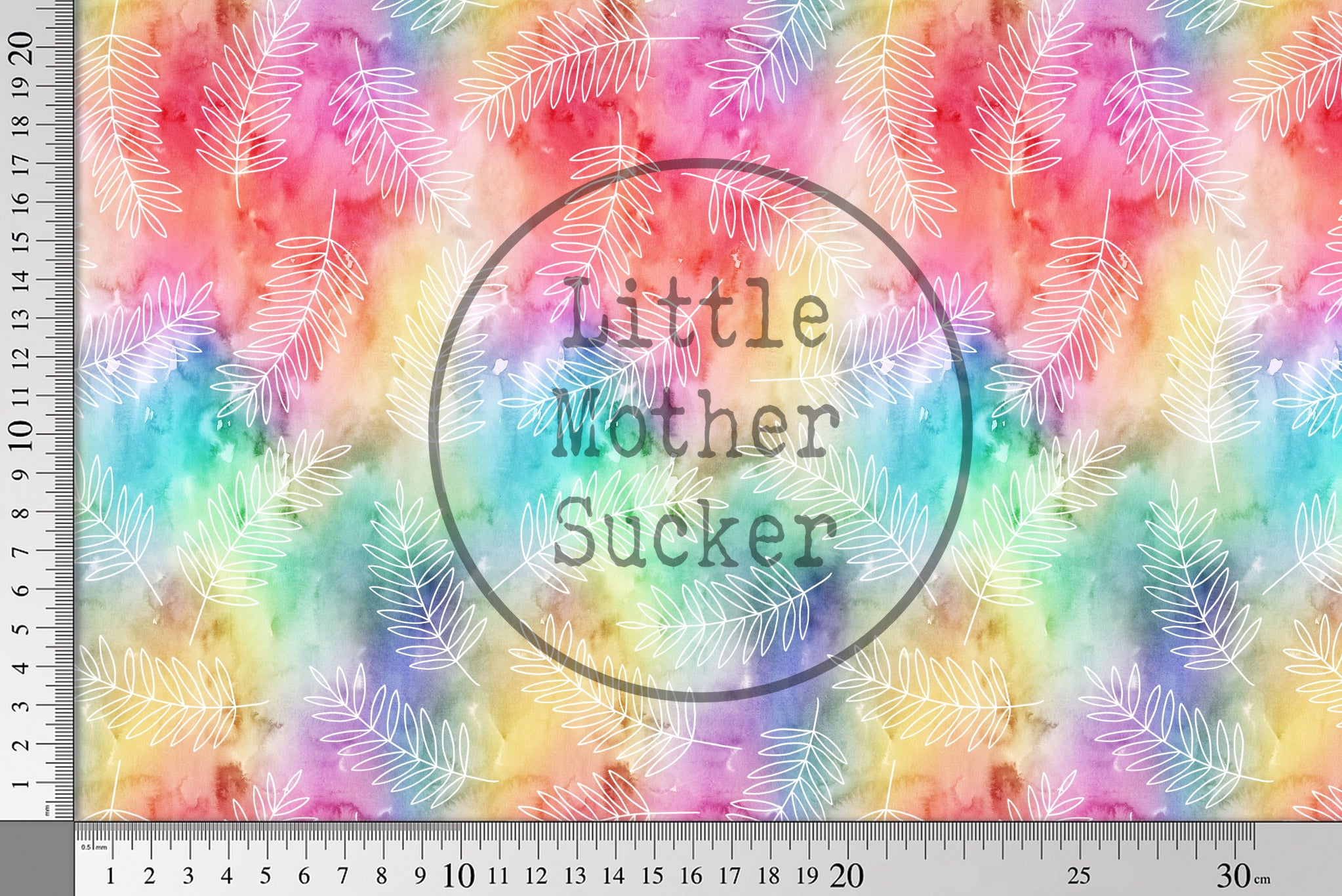 Lycra UV50+ "Fern" rainbow 0,5 m Lager