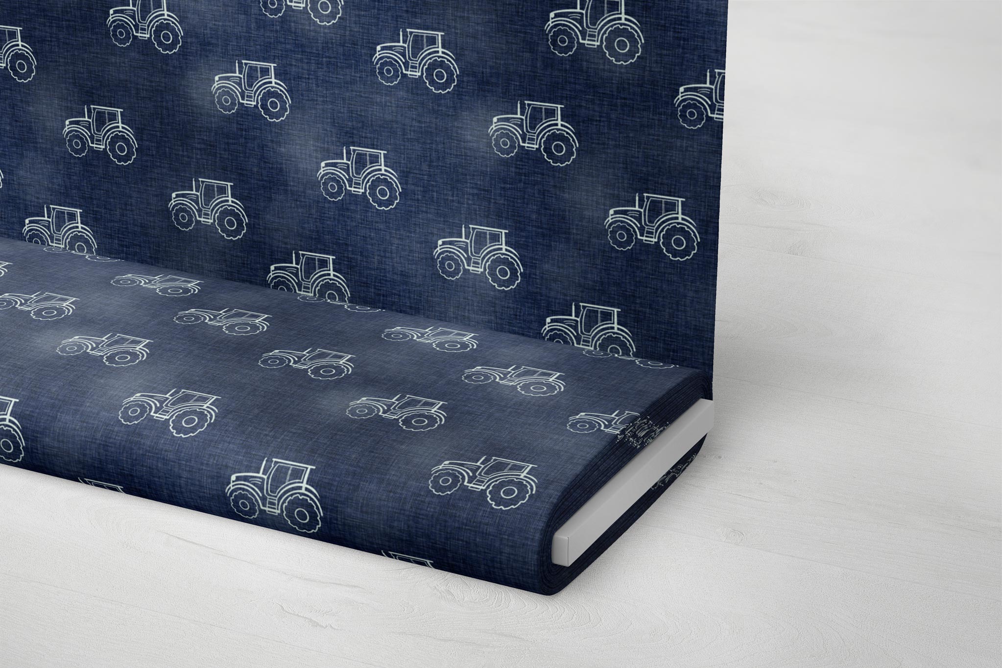 Supersoft Premium French Terry "Denim Traktor" 0,5 m