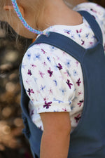 Lade das Bild in den Galerie-Viewer, Premium BIO Ripp Jersey &quot;Wildflower Fields&quot; Ditzy Floral white 0,5 m
