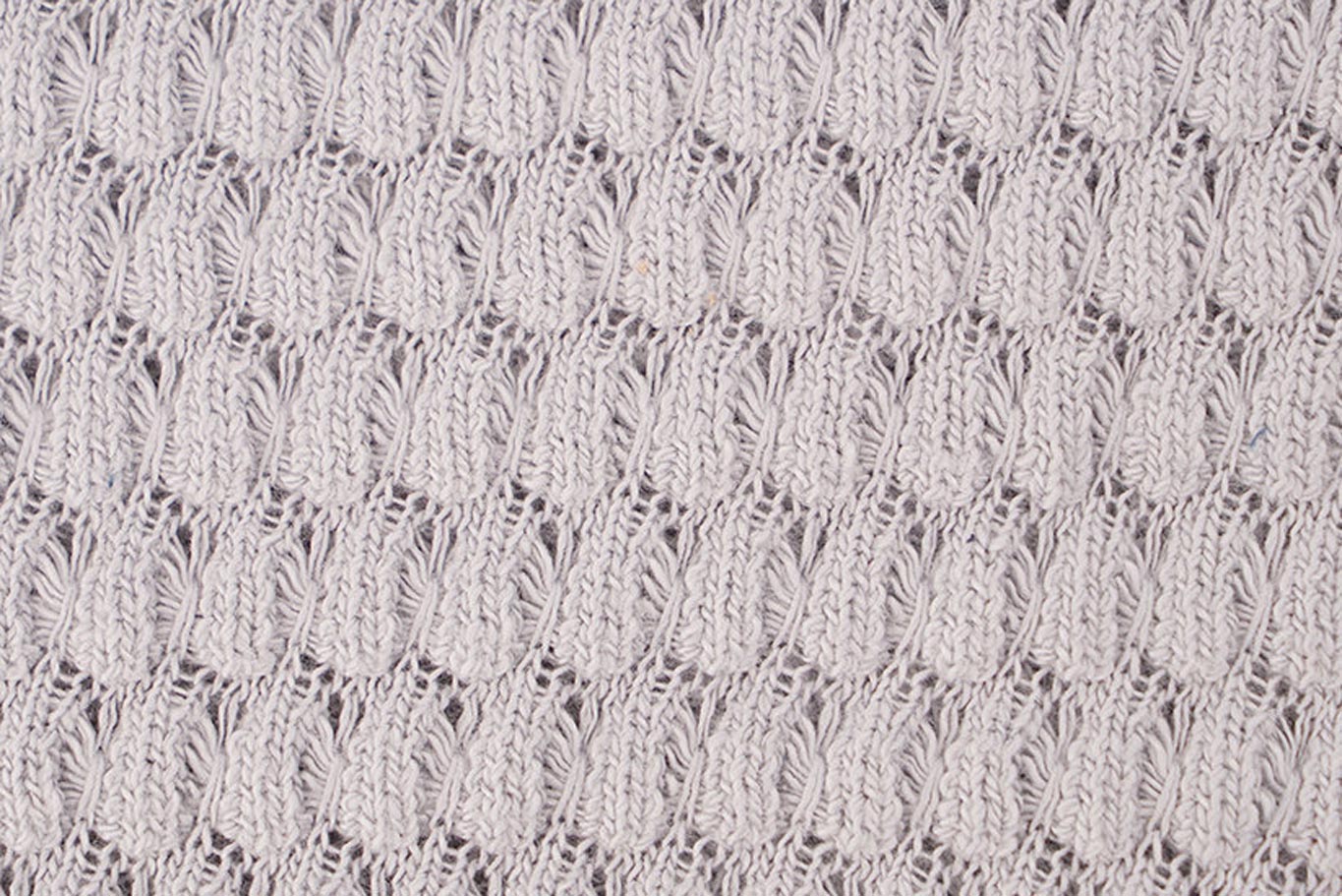 Stoffonkel Bio-Sommerstrick Bubbles grau 0,1 m
