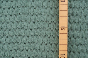 Stoffonkel Bio-Sommerstrick Bubbles staubgrün 0,1 m