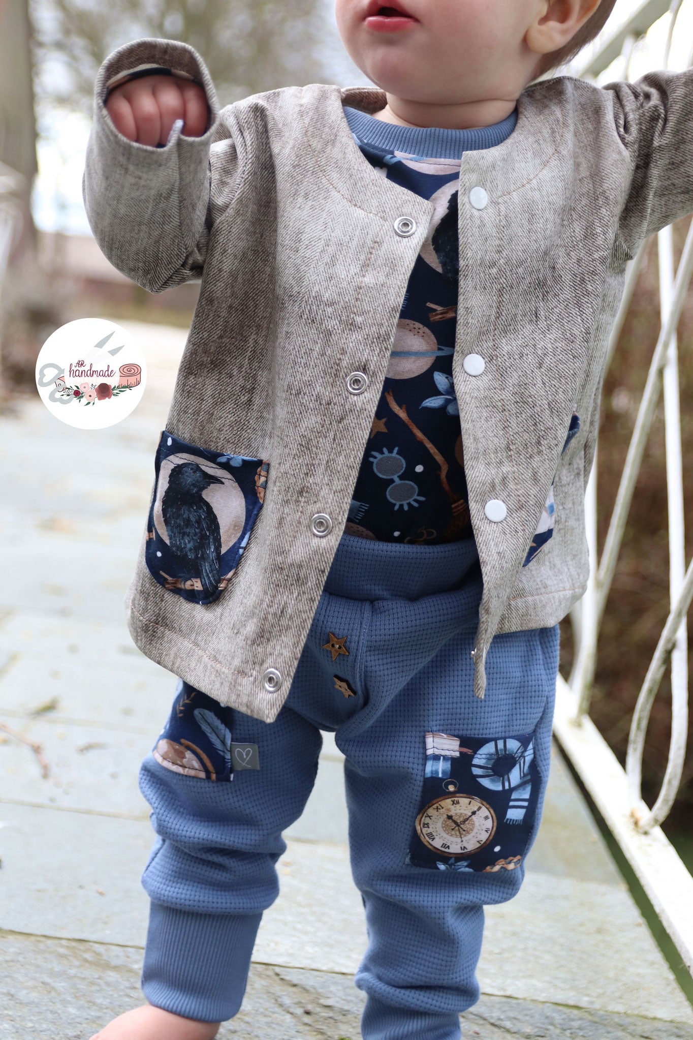 Premium BIO Jersey "School of Magic" Love midnight 0,5 m