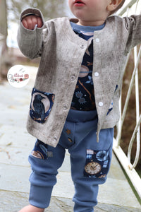 Premium BIO Jersey "School of Magic" Love midnight 0,5 m