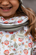 Lade das Bild in den Galerie-Viewer, Supersoft Premium BIO Jersey "Hello Strawberry" 0,5 m
