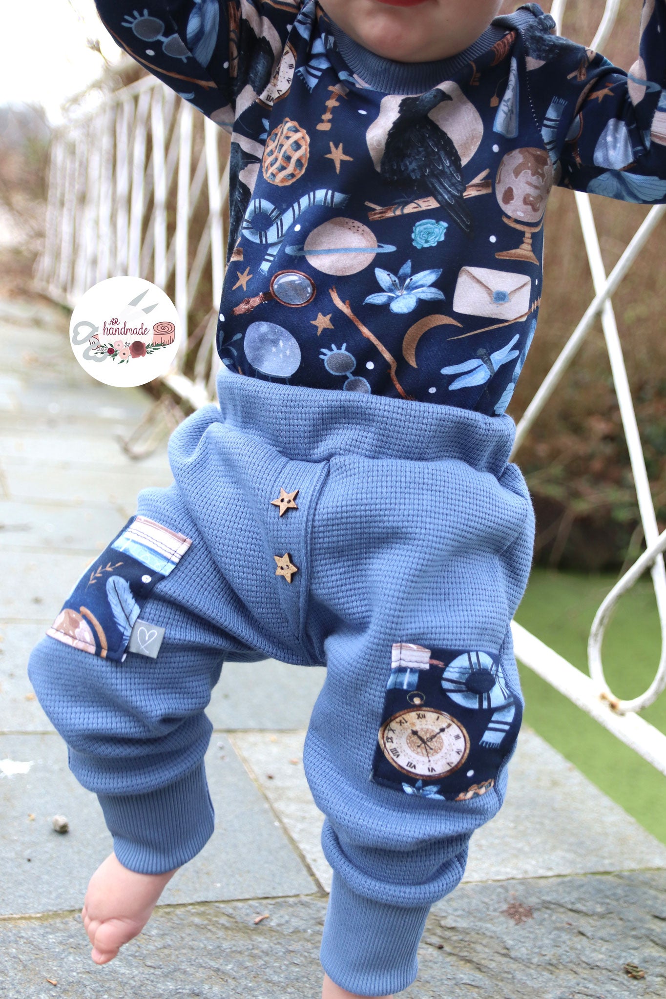 Premium BIO Jersey "School of Magic" Love midnight 0,5 m