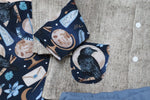 Lade das Bild in den Galerie-Viewer, Supersoft Premium French Terry &quot;School of Magic&quot; Love midnight 0,5 m
