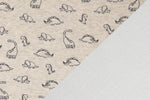Lade das Bild in den Galerie-Viewer, Alpenfleece meliert Oatmeal &quot;Dinos&quot; 0,5 m
