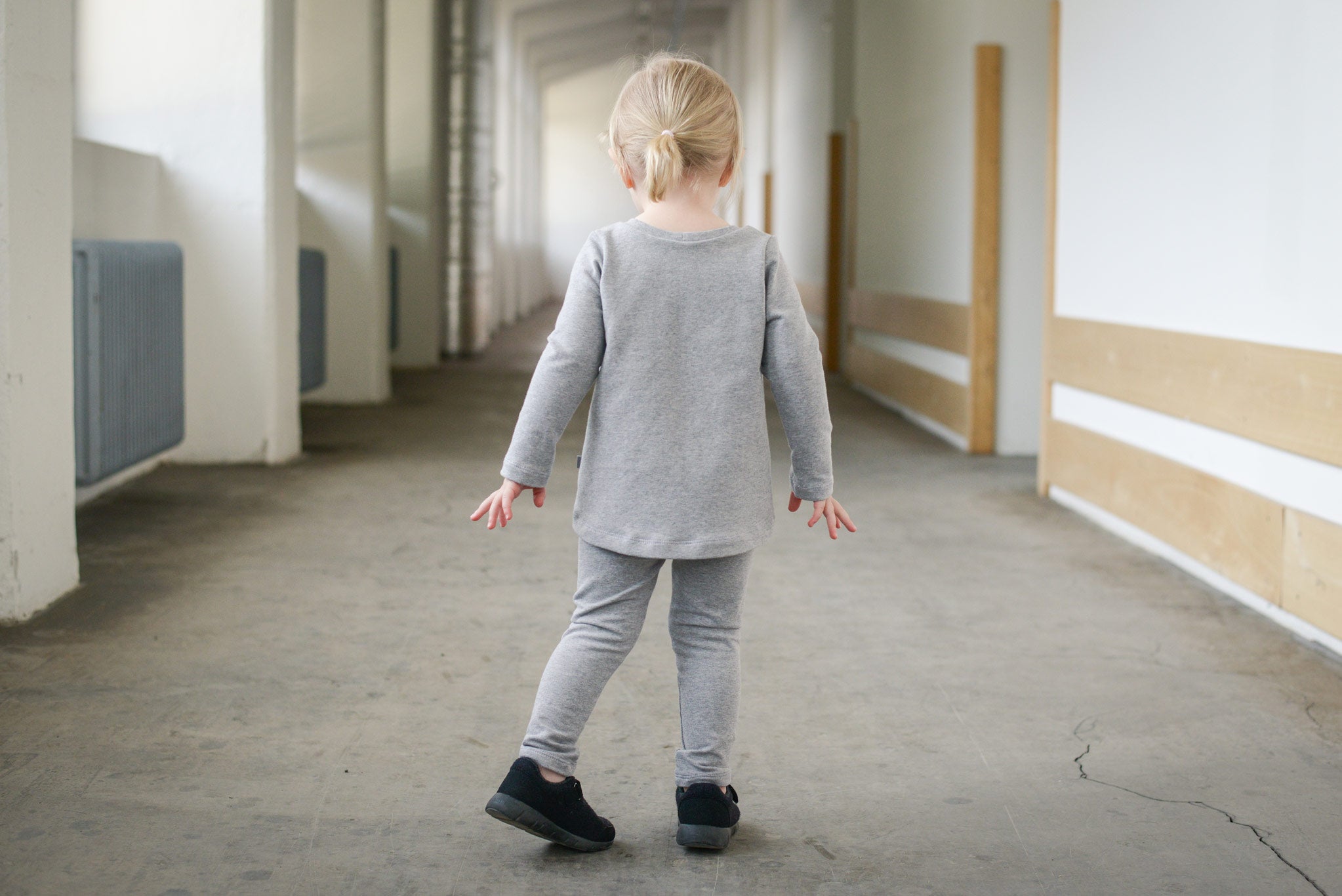 Bündchen meliert Hellgrau 0,1 m