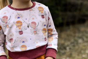BIO Jersey "Himmelsgondeln" rosa 0,5 m