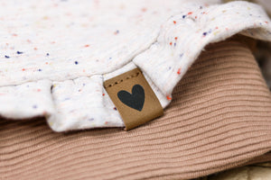 Noppy-Mélange French Terry Confetti weiß 0,1 m ABVERKAUF