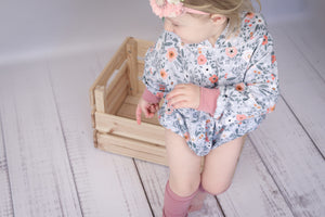 French Terry "Modern Roses" mint 0,5 m