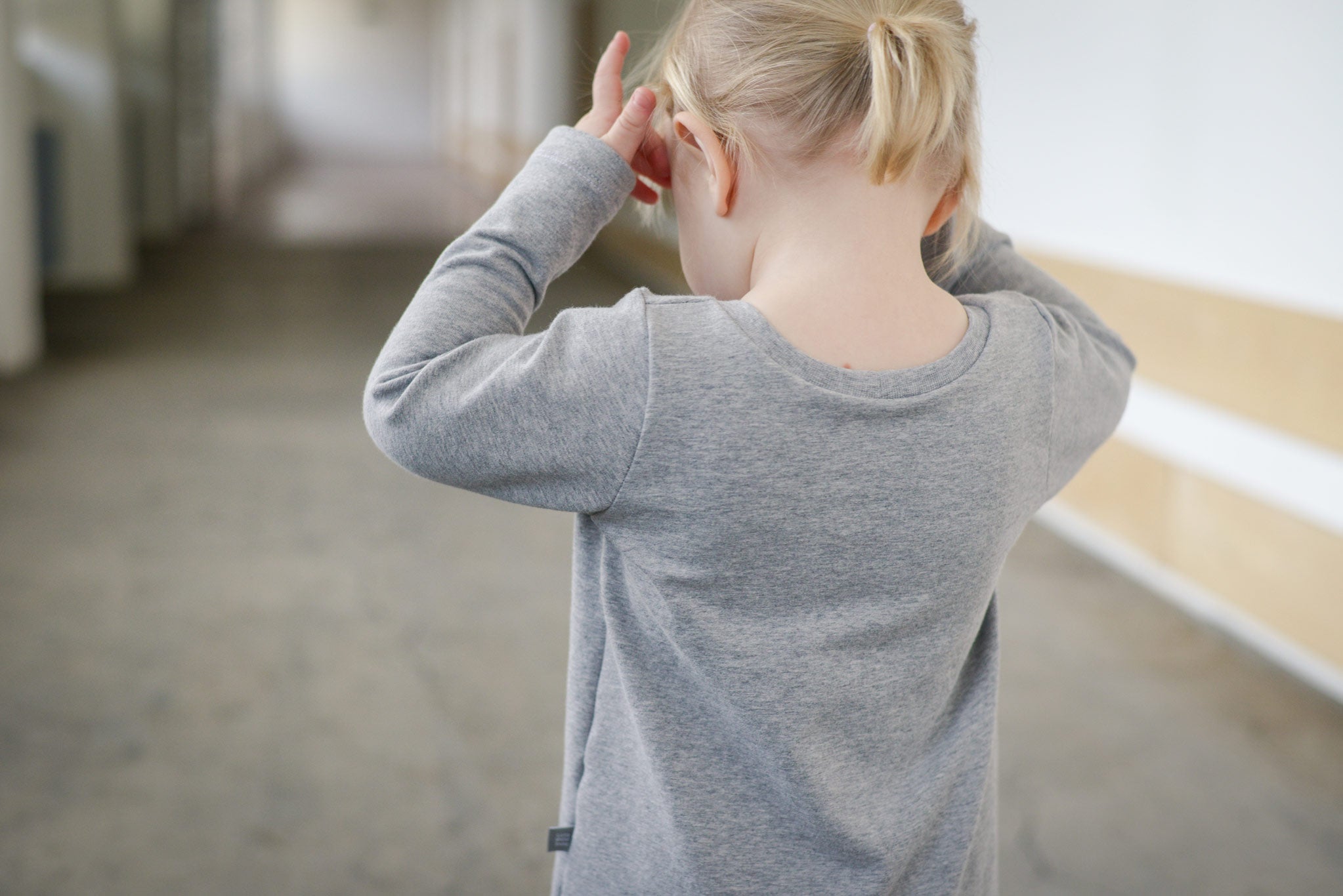 Bündchen meliert Hellgrau 0,1 m