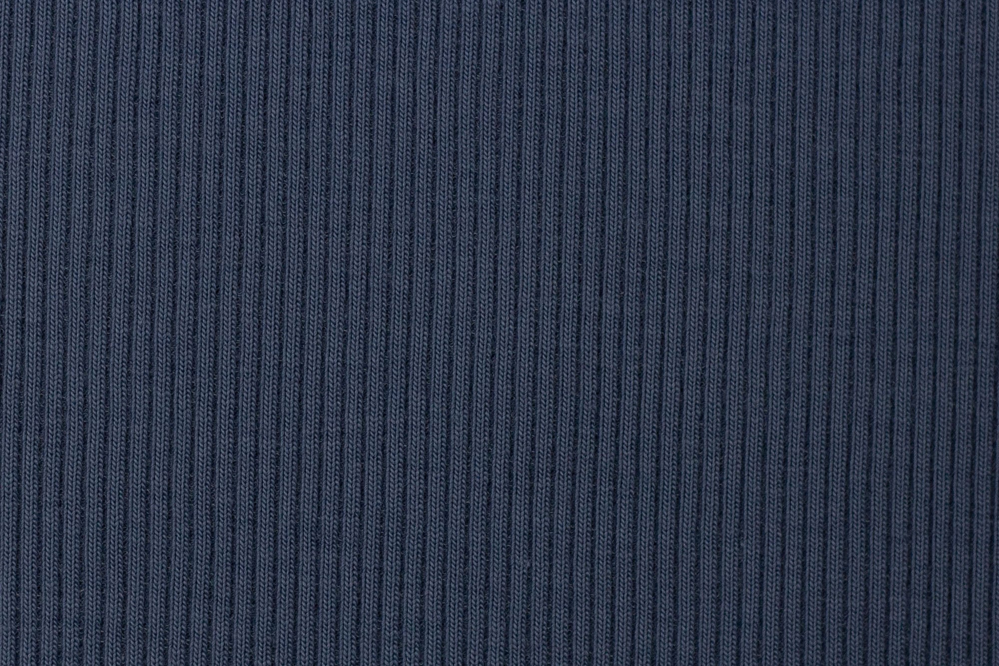 Rippjersey Jeansblau 0,5 m