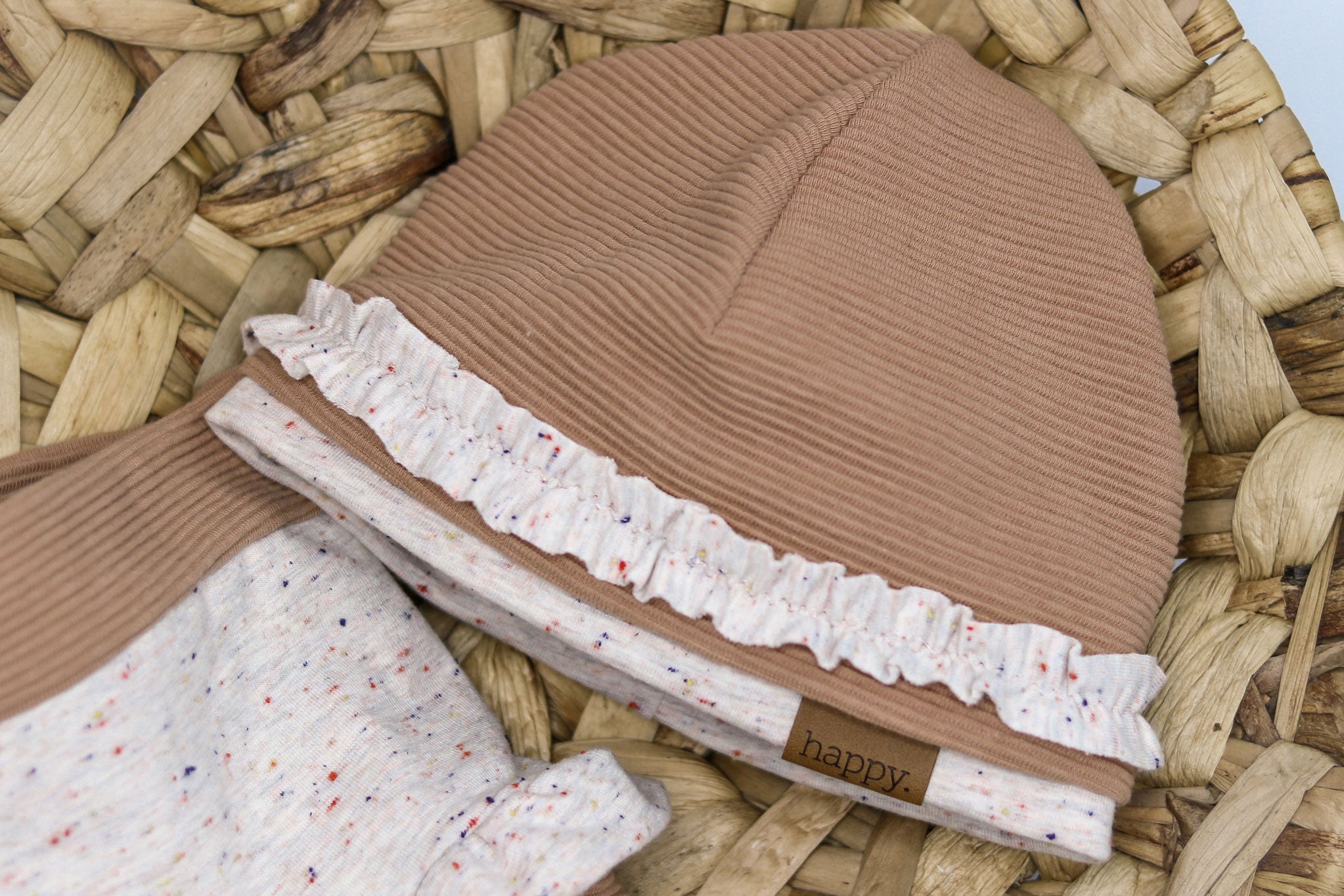 Noppy-Mélange French Terry Confetti weiß 0,1 m ABVERKAUF
