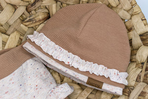 Noppy-Mélange French Terry Confetti weiß 0,1 m ABVERKAUF