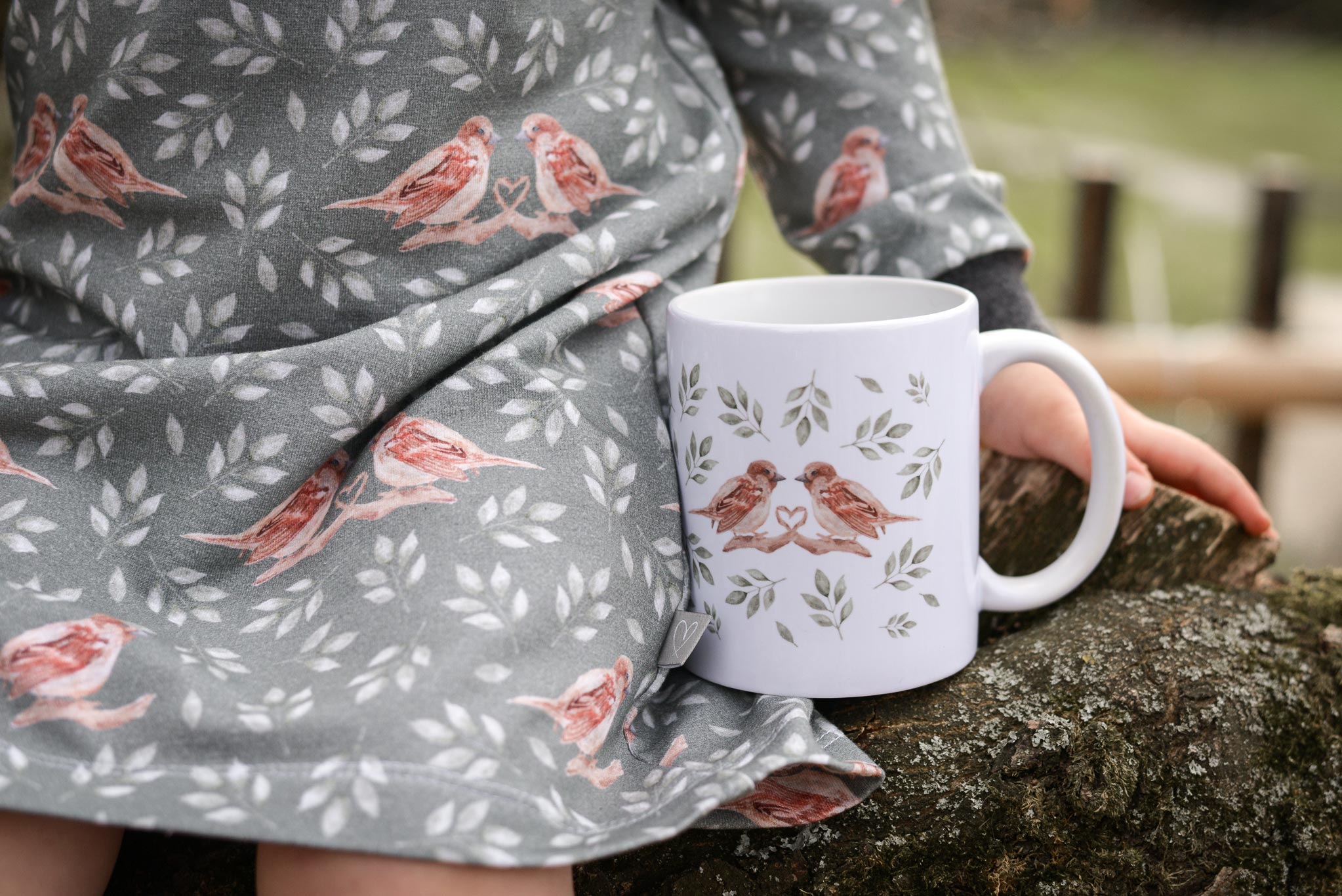 Tasse "Spatzenliebe" ABVERKAUF