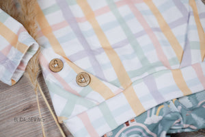 BIO Jersey "Basic Plaid" summer 0,5 m