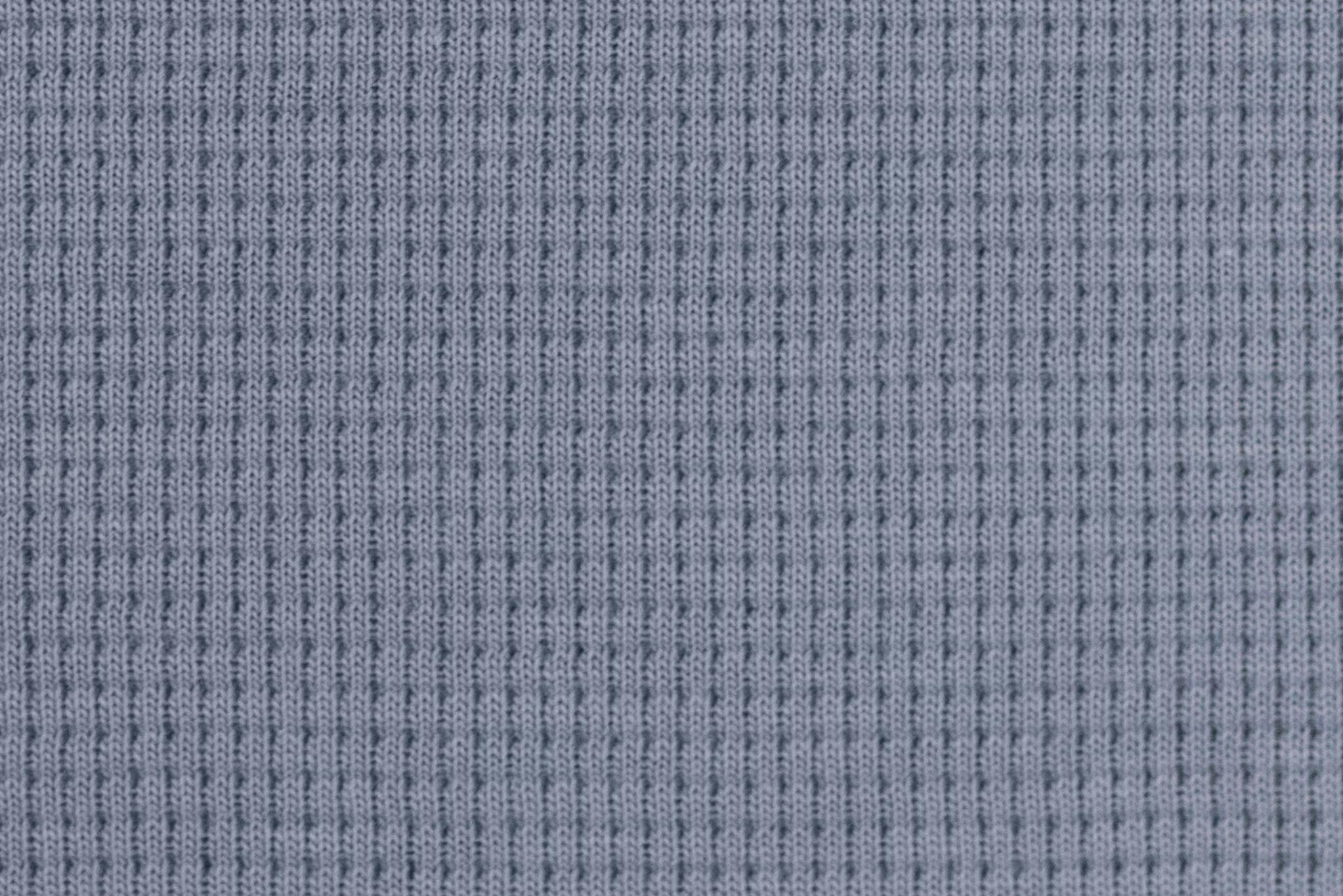 Waffeljersey Rauchblau 0,5 m