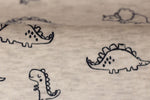 Lade das Bild in den Galerie-Viewer, Alpenfleece meliert Oatmeal &quot;Dinos&quot; 0,5 m
