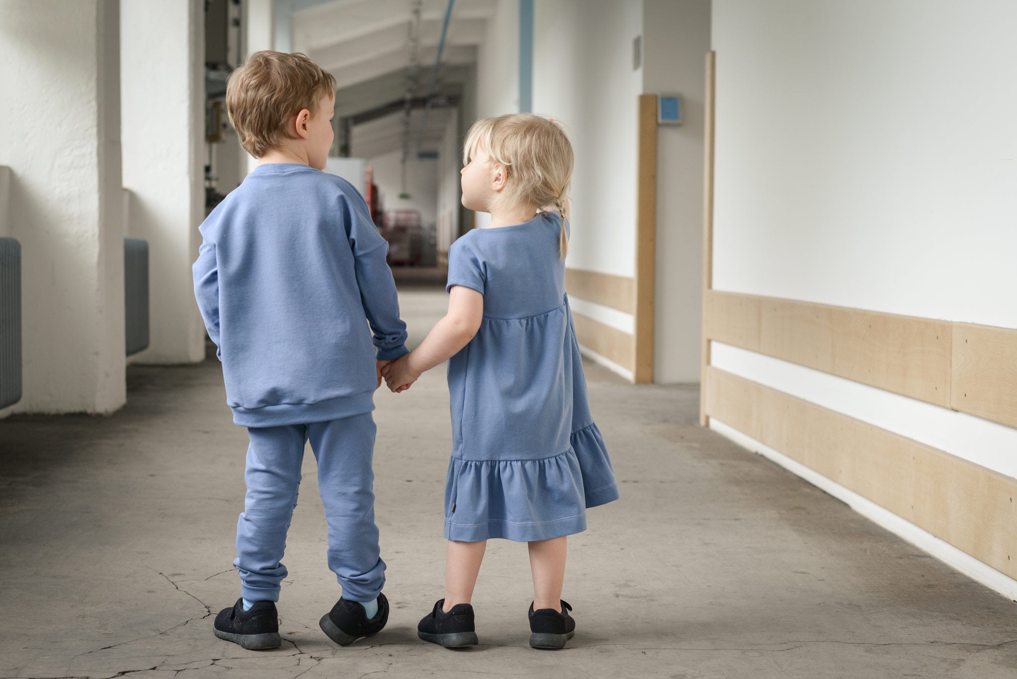 Bündchen Rauchblau 0,1 m ABVERKAUF